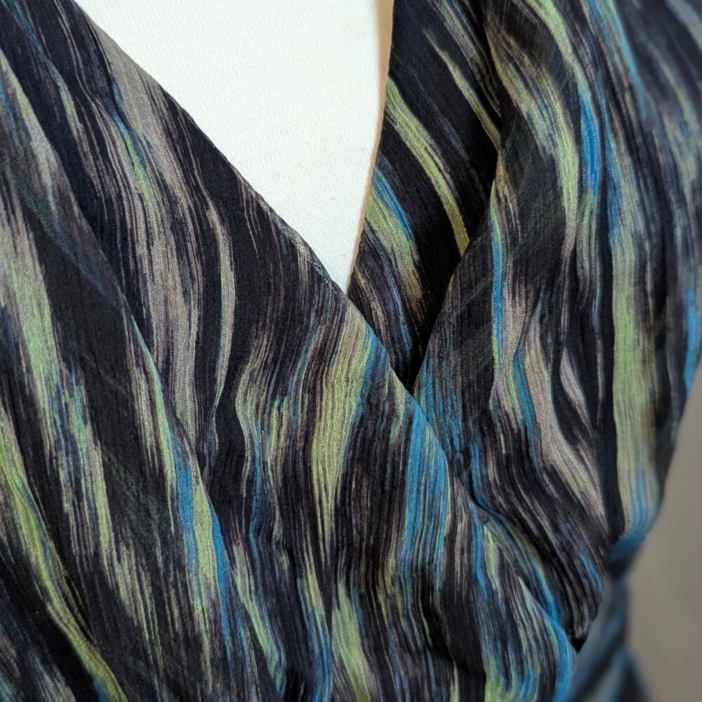 NWT 100% Silk New With Tags Gown Bohemian Resort Vacation  Medium - Picture 14 of 16